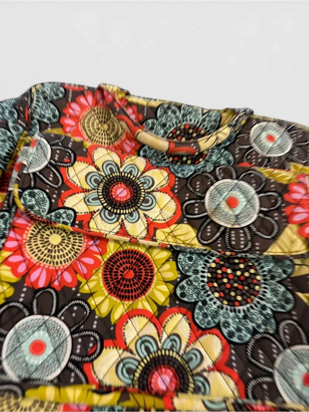 Retired Vera Bradley Flower Shower Multicolor Floral Quilted Tote Bag